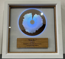 Load image into Gallery viewer, Custom LED Soundwave CD Art Shadow Box