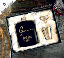 Load image into Gallery viewer, Best Man Groomsman Wedding 6 OZ Flask