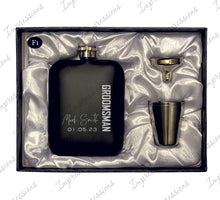 Load image into Gallery viewer, Best Man Groomsman Wedding 6 OZ Flask