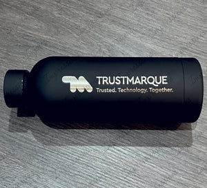 Black Personalised 500ml Stainless Steel Water Bottle Vacuum Insulated Flask