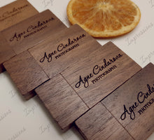 Load image into Gallery viewer, Walnut Wooden Rectangle Block USB Flash Drive