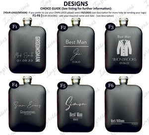 Best Man Groomsman Wedding 6 OZ Flask