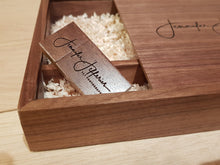 Load image into Gallery viewer, 6x4 Walnut Wooden Photography Presentation Box + USB Flash Drive No