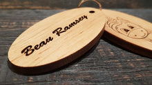 Load image into Gallery viewer, Personalised Unicorn Wooden Keyring with Name Engraved
