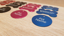 Load image into Gallery viewer, Aluminum Coloured Bone Pet Tags