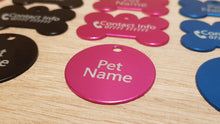Load image into Gallery viewer, Aluminum Coloured Bone Pet Tags