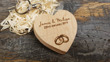 Load image into Gallery viewer, Maple Wooden Love Heart USB + Box Logo Engraved