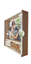 Load image into Gallery viewer, Maple Wood &amp; Acrylic 6x4 Photography Presentation Box + USB Logo Engraved