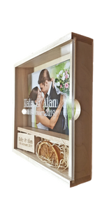 Maple Wood & Acrylic 6x4 Photography Presentation Box + USB Logo Engraved