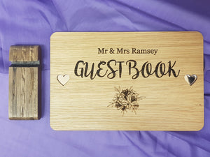Oak Guest Book Sign