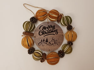Scented Fruit Merry Christmas Wreath