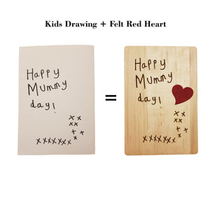 Personalised Laser Engraved Wooden Card Plaque Gift