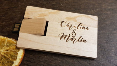 Wooden Card USB Flash Drive