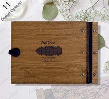 Load image into Gallery viewer, Wooden Oak Veneer Wedding Guest Book Album