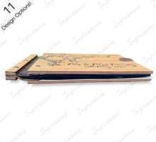 Load image into Gallery viewer, Wooden Oak Veneer Wedding Guest Book Album