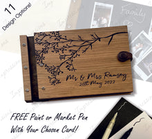Load image into Gallery viewer, Wooden Oak Veneer Wedding Guest Book Album