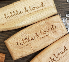 Load image into Gallery viewer, Natural Oak Effect Solid Wooden Portable Flash Drive Pen/Memory Stick