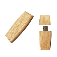 Load image into Gallery viewer, Natural Oak Effect Solid Wooden Portable Flash Drive Pen/Memory Stick