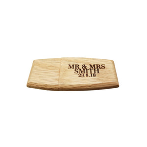 Natural Oak Effect Solid Wooden Portable Flash Drive Pen/Memory Stick
