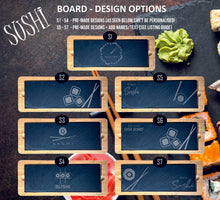 Load image into Gallery viewer, SUSHI Bamboo Slate Rectangle Service Board Platter Plate 330mm x 130mm