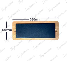 Load image into Gallery viewer, SUSHI Bamboo Slate Rectangle Service Board Platter Plate 330mm x 130mm
