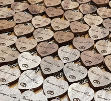 Load image into Gallery viewer, Walnut Wooden Love Heart USB + Box Logo Engraved
