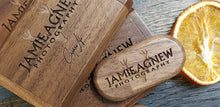 Load image into Gallery viewer, Walnut Wooden USB Flash Drive Storage Pen + Flip-Box Photography Gift