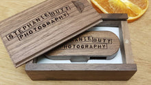 Load image into Gallery viewer, Natural Wood Oval Swivel USB Flash Drive + Gift Box