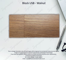 Load image into Gallery viewer, 6x4 Walnut Wooden Photography Presentation Box + USB Flash Drive No